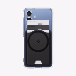 Spigen Valentinus | 3 Cards (MagFit+) Galaxy S25 Series MagFit Card Holder, Card holder, Black, PU leather, Samsung, Galaxy S ...