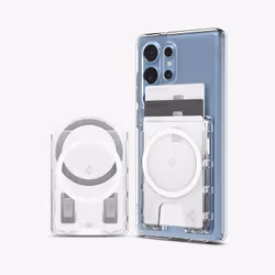Spigen Ultra Hybrid (MagFit+) MagFit Card Holder Crystal Clear