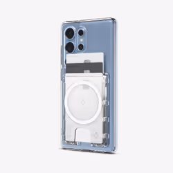 Spigen Ultra Hybrid (MagFit+) MagFit Card Holder Crystal Clear