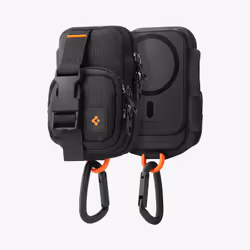 Spigen Snap Zip (MagFit) MagSafe Card Wallet Black, Pouch case, Any brand, Black