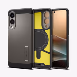 Spigen Tough Armor AI (MagFit) Galaxy S25 Edge Case Gunmetal