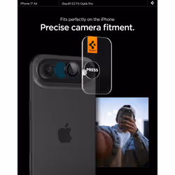 Spigen Optik Pro EZ Fit iPhone Air Lens Protector Black - Additional view 8