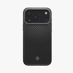 Spigen Enzo Aramid T (MagFit) iPhone 17 Pro Max Case Black Silver