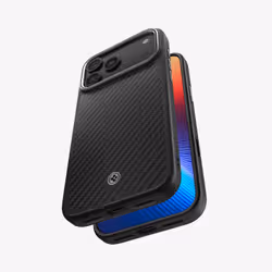 Spigen Enzo Aramid T (MagFit) iPhone 17 Pro Max Case Black Silver - Additional view 4