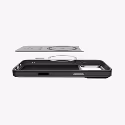 Spigen Enzo Aramid T (MagFit) iPhone 17 Pro Max Case Black Silver - Additional view 5