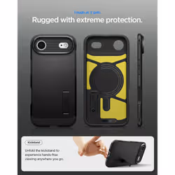 Spigen Tough Armor T AI Cover iPhone Air MagFit Case Black - Additional view 5