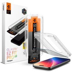 Spigen Glas.tR EZ Fit Pro HD Privacy Glass for iPhone 17/17 Pro/16 Pro Screen Protector Black