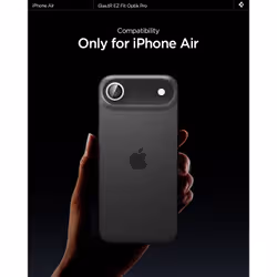 Spigen Glas.tR EZ Fit Optik Pro iPhone Air Camera Lens Protector 2PCS Silver - Additional view 5
