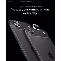 Spigen Glas.tR EZ Fit Optik Pro iPhone Air Camera Lens Protector 2PCS Silver - Additional view 6