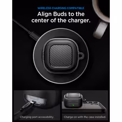 Spigen Rugged Armor Galaxy Buds 4/Buds 4 Pro Case Matte Black - Additional view 7