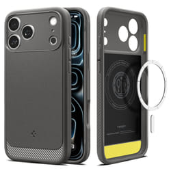 Spigen Rugged Armor (MagFit) iPhone 18 Pro/17 Pro Case Gray