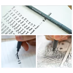 Staedtler Pigment Liner 0.5 mm Black [Pack of 10]