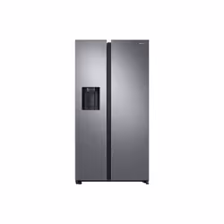 Samsung RS68N8220S9/EU, Freestanding, American door, Brushed steel, Silver, Door-on-door, Buttons, Touch, LED
