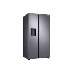 Samsung RS68N8220S9/EU side-by-side refrigerator Freestanding 617 L Brushed steel, Silver