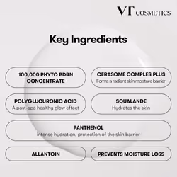 VT COSMETICS PDRN 100 Essence  Korean Gingseng Plant-derived PDRN Serum for Natural Glow  Korean skincare 1.01 fl. Oz.