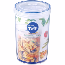 Lock & Lock Round Container - Clear, 1.3 L
