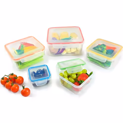 Lock & Lock Coloured Square 5 Piece Nesting Set - Additional view 4