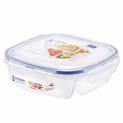 Lock & Lock HPL971, Box, Square, 0.75 L, Transparent, Plastic, Silicone, 175 mm