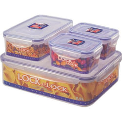 UTC HPL834SA food storage container Rectangular Box 3.9 L Blue, Transparent 4 pc(s)