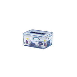 Lock & Lock Rectangular Storage Container - Clear/Blue, 8 L