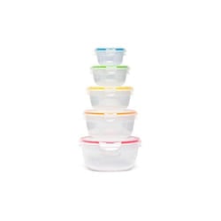 Lock & Lock 5 Piece Round Nestable Rainbow Set