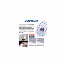 Lock & Lock Kitchen Caddy with FlipTop Lid  - Clear/Blue, 5 L