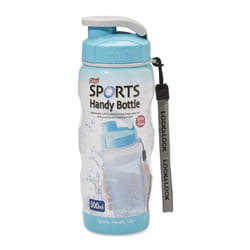 500ml Blue Handy Sports Bottle With Carry Strap -  lock sports bottle carry strap 500ml handy colour blue