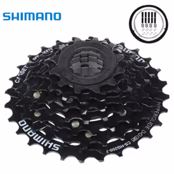 SHIMANO CS-HG200-7 Flywheel Mountain Bike 7/21 Speed Cassette Flywheel 28/32 Teeth - 200-7 Speed 12-28T