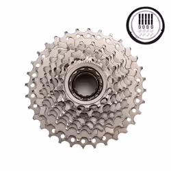 Shimano Bicycle Cassette Sprocket Freewheel 9 Speed 13-32T-Silver