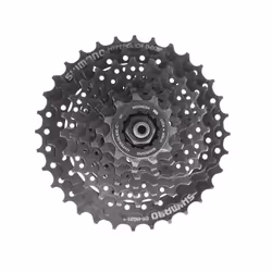 Shimano HG31 8 Speed 32/34T Mountain Bike Cassette+Gear shift kit - 11-32T-Black