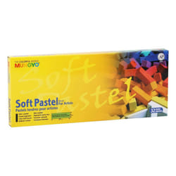 MUNGYO Soft Pastel for Artists - 32 Vibrant Colors | Professional Square Pastels for Drawing  Blending  and Shading
