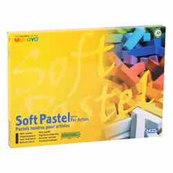 MUNGYO Soft Pastel for Artists - 32 Vibrant Colors | Professional Square Pastels for Drawing  Blending  and Shading