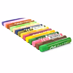 Mungyo Gallery Artists' Oil Pastels Set of 24 - Metallic 12 + Fluorescent 12 Coulurs