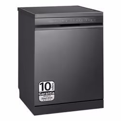LG DF365FMS, Freestanding, Full size (60 cm), Black, Stainless steel, Black, Stainless steel, LED, Stainless steel