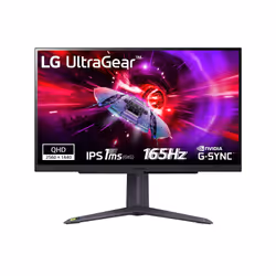 LG 27GR75Q-B.AEU, 68.6 cm (27"), 2560 x 1440 pixels, Quad HD, LED, 1 ms, Black