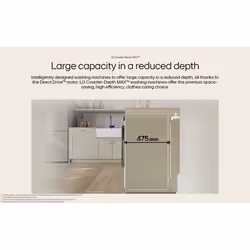 LG F2Y509WBLN1 washing machine Front-load 9 kg 1200 RPM White - Additional view 7