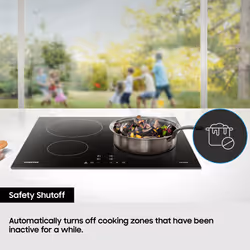 Samsung NZ64F3NM1AB Black Built-in Zone induction hob 4 zone(s) - Additional view 5