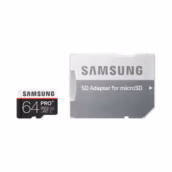 Samsung MB-MD64DA, 64 GB, MicroSDHC, Class 10, UHS, 95 MB/s, 90 MB/s