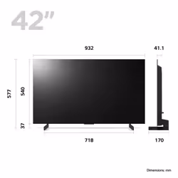 LG OLED42C34LA.AEK TV 106.7 cm (42") 4K Ultra HD Smart TV Wi-Fi