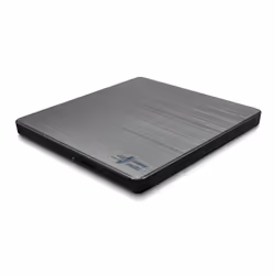 Hitachi-LG Slim Portable DVD-Writer, Silver, Tray, Desktop/Laptop, DVD±RW, USB 2.0, 60000 h