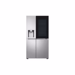 LG InstaView™ GSXE90BSAD American Style Smart Fridge Freezer - Brushed Steel - D Rated, Freestanding, American door, Stainles ...