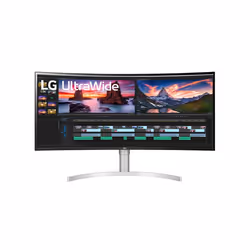 LG 38WN95CP-W, 96.5 cm (38"), 3840 x 1600 pixels, Quad HD+, QLED, 1 ms, White