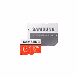 Samsung 64GB 100MB/s Memory Evo Plus Micro SD Card with Adapter