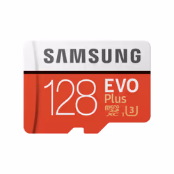 Samsung Evo Plus, 128 GB, MicroSDXC, Class 10, UHS-I, 100 MB/s, 60 MB/s