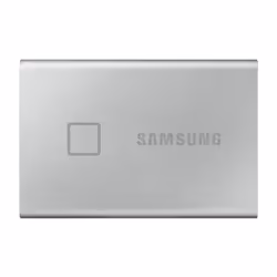 Samsung Portable SSD T7 Touch 1TB - Silver, 1 TB, USB Type-C, 3.2 Gen 2 (3.1 Gen 2), 1050 MB/s, Password protection, Silver