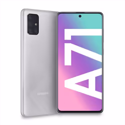 Samsung Galaxy A71 SM-A715F, 17 cm (6.7"), 1080 x 2400 pixels, 6 GB, 128 GB, 64 MP, Silver