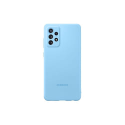 Samsung A72 Silicone Cover Blue mobile phone case 17 cm (6.7")