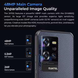 Oukitel WP50 5G Dual SIM Rugged Smartphone | 256GB | 16GB RAM - Black - Additional view 10