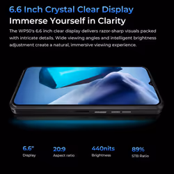 Oukitel WP50 5G Dual SIM Rugged Smartphone | 256GB | 16GB RAM - Black - Additional view 11