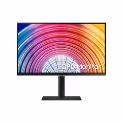 Samsung S24A600NWU, 61 cm (24"), 2560 x 1440 pixels, Wide Quad HD+, LCD, 5 ms, Black